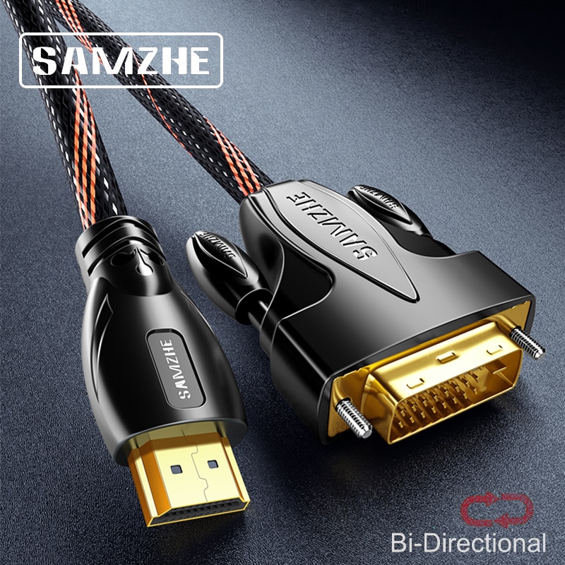 SAMZHE DVI to HDMI/ HDMI to DVI   1080P HDMI ̺, ǻ , TV ȭ Xbox, Ʈ 